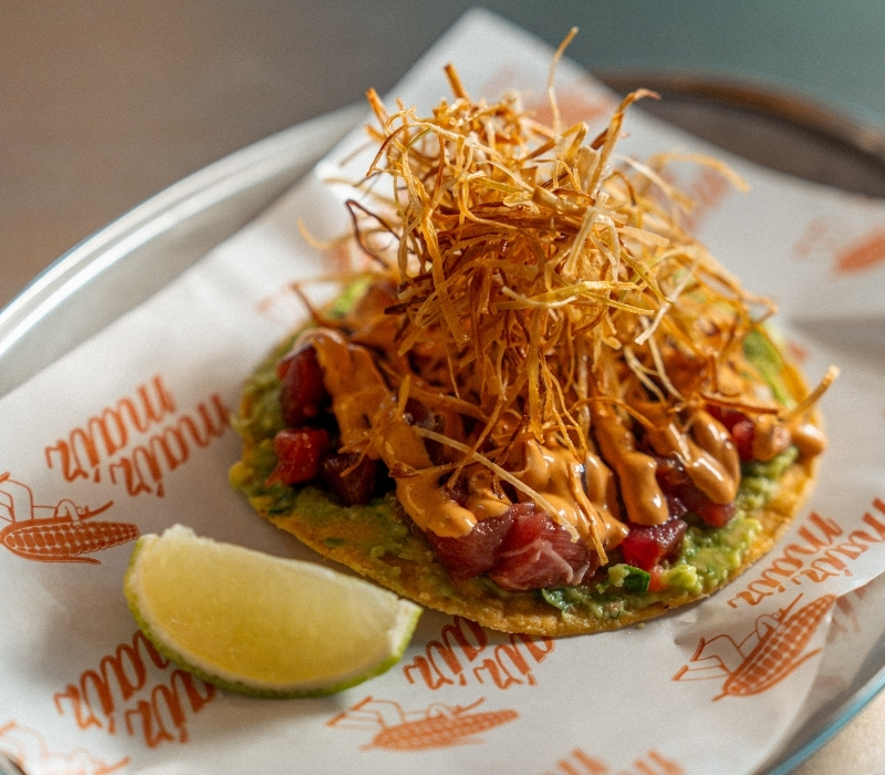 Tostada de atún maizmaiz barcelona
